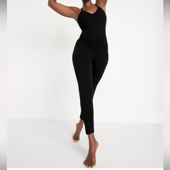 Old Navy active power chill go dry black bodysuit Jumpsuit size XS - Picture 3 of 16